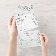 Elegant Eucalyptus Botaniskt utbyte QR kod Bröllop
