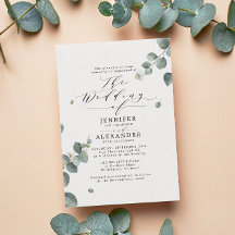 Elegant Eucalyptus Bröllop All in One OSA QR Code