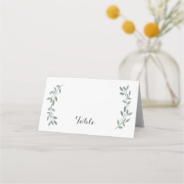 Elegant Eucalyptus Bröllop Suite Bord Placecard Placeringskort