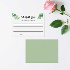 Elegant Eucalyptus Datum nattetid Idéer Möhippa Rådkort