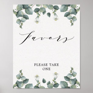 Elegant Eucalyptus Favorittecken Poster