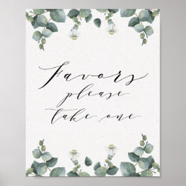 Elegant Eucalyptus Favorittecken Poster