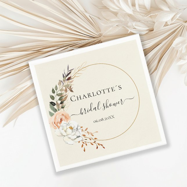 Elegant Eucalyptus Flower Pappersservett (Skapare uppladdad)