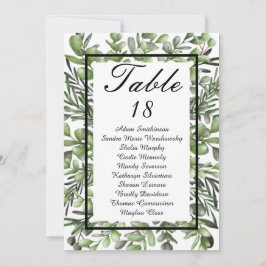 Elegant Eucalyptus Foliage Greenery Bordsnummer