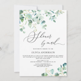 Elegant Eucalyptus Foliage Möhippa by Mail Inbjudningar
