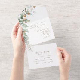 Elegant Eucalyptus Glam No Parants Bröllop