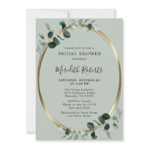 Elegant Eucalyptus Gold Foil Sage Möhippa