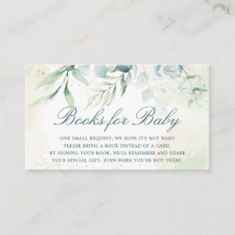 Elegant Eucalyptus Greenery Bokar för Baby Tilläggskort