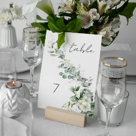 Elegant Eucalyptus Greenery Bordsnummer