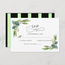 Elegant Eucalyptus greenery Bröllop OSA Card