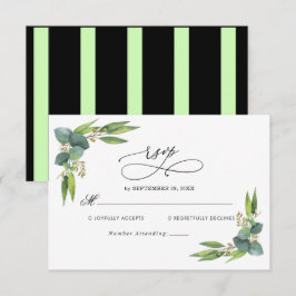 Elegant Eucalyptus greenery Bröllop OSA Card Kort