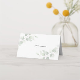Elegant Eucalyptus Greenery Bröllop Placeringskort