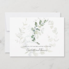 Elegant Eucalyptus Greenery Bröllop Tack