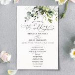 Elegant Eucalyptus Greenery Bröllopsprogram<br><div class="desc">Det här anpassadet Ceremony-programmet är designat att samordna med vår Boho Grey bröllop-samling och har vattenfärgen eucalyptus grenar med en klassiskt seriif-teckensnitt och kalligrafiktextgrafik för elegant. Matchande objekt är tillgängliga.</div>