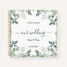 Elegant Eucalyptus Greenery Guest Bok