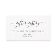 Elegant Eucalyptus Greenery Guld Gift Registry