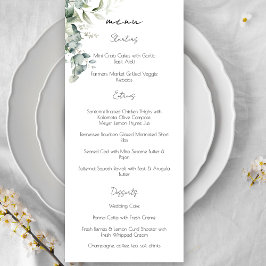 Elegant Eucalyptus Greenery Meny