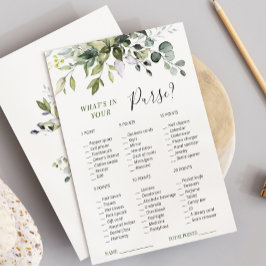 Elegant Eucalyptus Greenery Möhippa Gam Card Inbjudningar