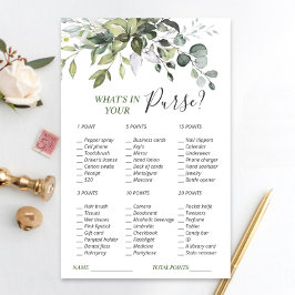 Elegant Eucalyptus Greenery Möhippa Game