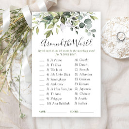 Elegant Eucalyptus Greenery Möhippa Game