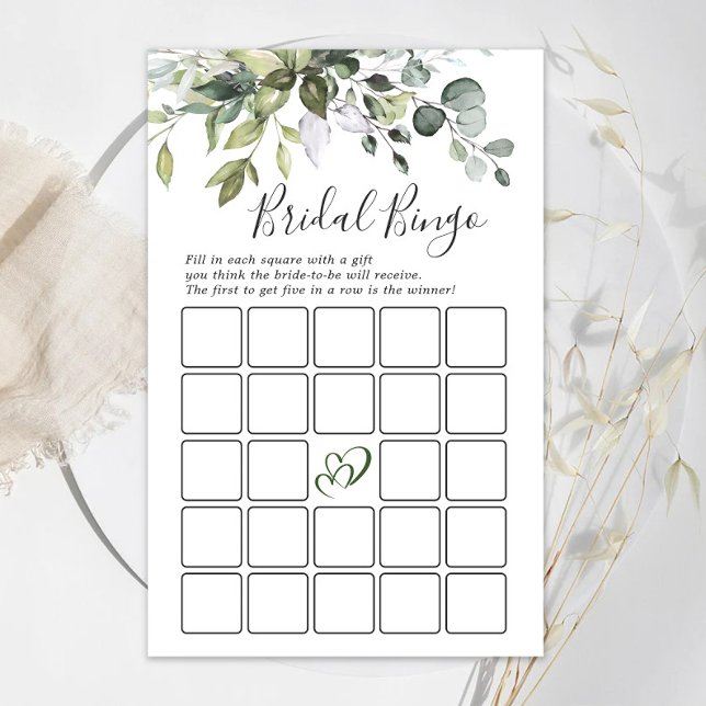 Elegant Eucalyptus Greenery Möhippa Game (Skapare uppladdad)