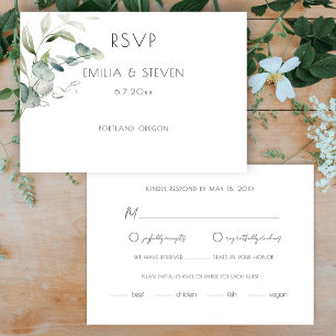 Elegant Eucalyptus Greenery OSA Kort
