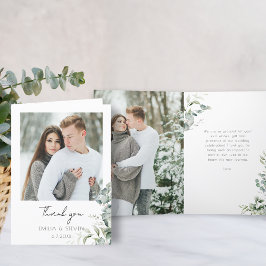 Elegant Eucalyptus Greenery Photo Tack Kort