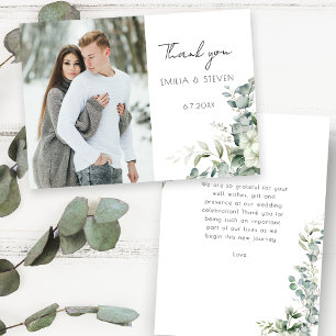 Elegant Eucalyptus Greenery Photo Tack Kort