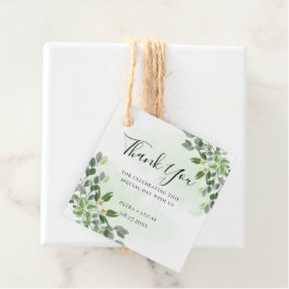 Elegant Eucalyptus Greenery Succuly - tack Gåvor Etiketter