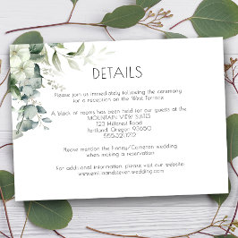 Elegant Eucalyptus Greenery Tilläggskort