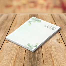 Elegant Eucalyptus Greenery Watercolor Anteckningsblock