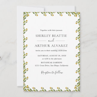 Elegant Eucalyptus Greenery Wedding  Inbjudningar