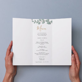 Elegant Eucalyptus Greenery Wedding Meny