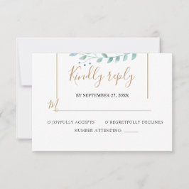 Elegant Eucalyptus Greenery Wedding OSA Kort