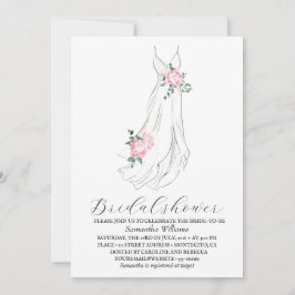Elegant Eucalyptus Grönska Bröllopsdusch Inbjudningar