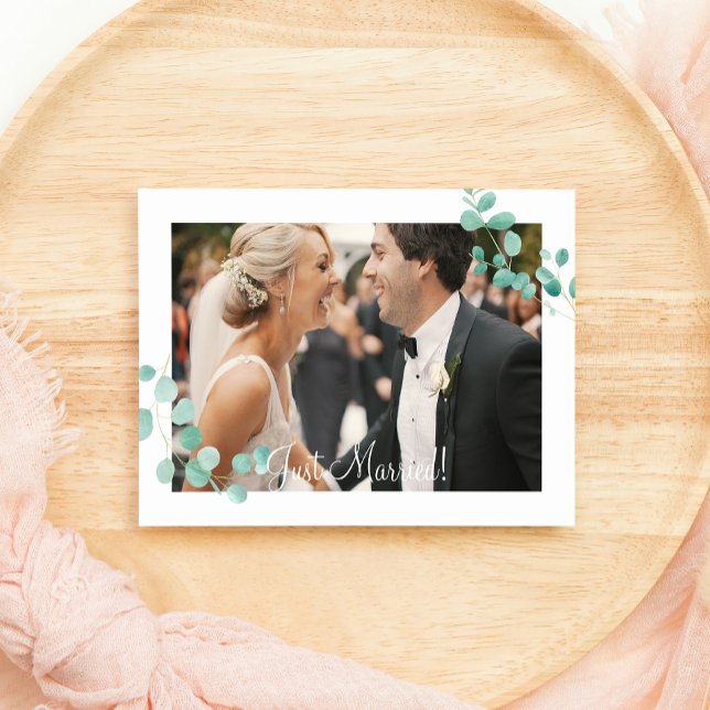 Elegant Eucalyptus Grönt Peach Blommigt Ny gifta (Skapare uppladdad)