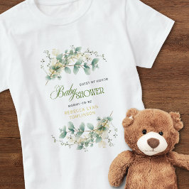 Elegant Eucalyptus Kön Neutral babystötare T Shirt
