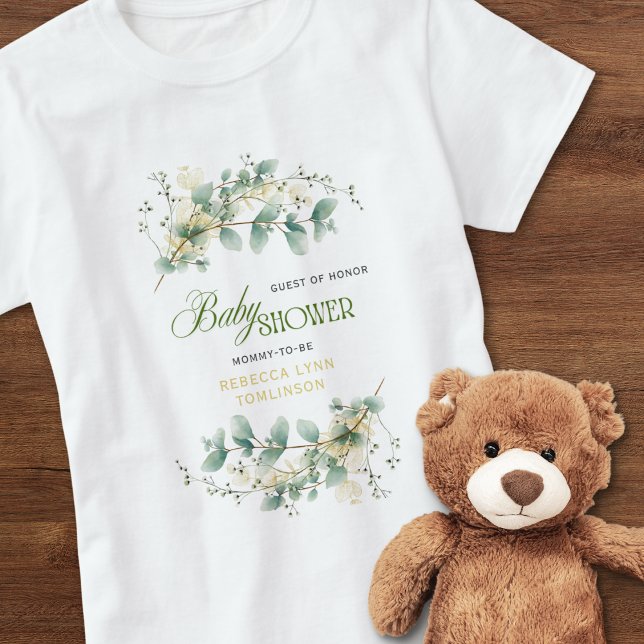 Elegant Eucalyptus Kön Neutral babystötare T Shirt (Skapare uppladdad)