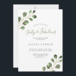 Elegant eucalyptus löv 60 års födelsedagsfest inbjudningar<br><div class="desc">Rustik,  modern vattenfärg eucalyptus greenery foliage Sextio och Fabulous sextionde födelsedagsfest inbjudan.</div>