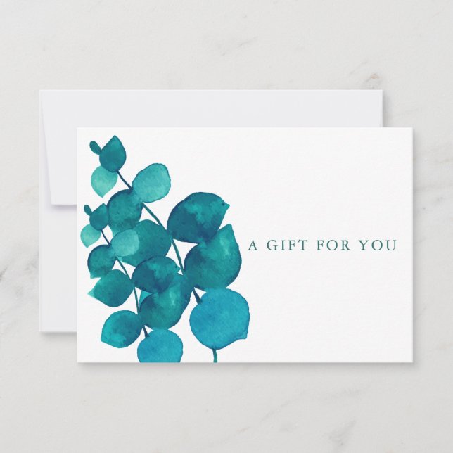 Elegant Eucalyptus Löv Gift Certificate (Framsida)