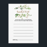 Elegant Eucalyptus Löv Greenery Bucket List Cards Vykort<br><div class="desc">Dessa elegant eucalyptus löv greenery bucket-kort är perfekten för ett tropiskt bröllop- eller möhippa. Konstruktionen har en konstnärligt handmålad vacker eukalyptus grönt löv som ordnas i geometriska former och inspirerar naturskönheten. Bucket List-skylten säljs separat.</div>