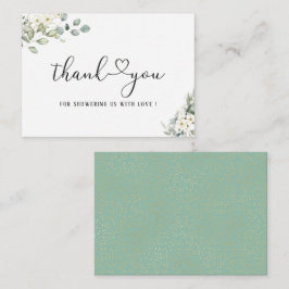 Elegant Eucalyptus Löv Greenery Note Card Anteckningskort