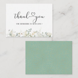 Elegant Eucalyptus Löv Greenery Note Card Anteckningskort