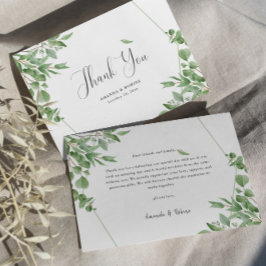 Elegant Eucalyptus Löv Tack Kort