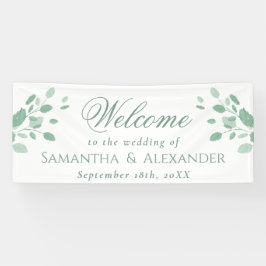 Elegant Eucalyptus Löv Välkommen Bröllop