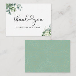 Elegant Eucalyptus Lövs Greenery Anteckningskort