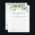 Elegant Eucalyptus Möhippa Datum nattetid Idea<br><div class="desc">Vattenskärtkort för Eucalyptus Greenery Advice Card. Klicka på länken "anpassa ytterligare" för ytterligare anpassning. Kontakta mig om du behöver hjälp.</div>