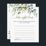 Elegant Eucalyptus Möhippa Datum nattetid Idea<br><div class="desc">Vattenskärtkort för Eucalyptus Greenery Advice Card. Klicka på länken "anpassa ytterligare" för ytterligare anpassning. Kontakta mig om du behöver hjälp.</div>