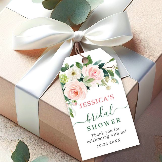 Elegant Eucalyptus Möhippa för  Blommigt av Rosa Presentetikett (Skapare uppladdad)