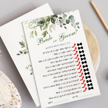 Elegant Eucalyptus Möhippa-spelkort